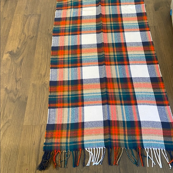 J. Crew Plaid Fringe Scarf Wrap Shawl - Picture 3 of 3